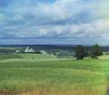 1909]. Вид с монастыря Мауровой горы. За монастырем видна река Шексна.