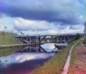 Олонецкая губерния, г. Вытегра. Подъемный мост на реке Вытегре. 